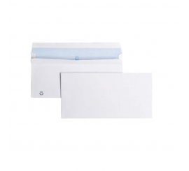 Enveloppe blanche 120x176 bande adhésive 80 Gr
