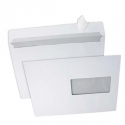 Enveloppe blanche avec fenêtre bande adhésive 80 Gr