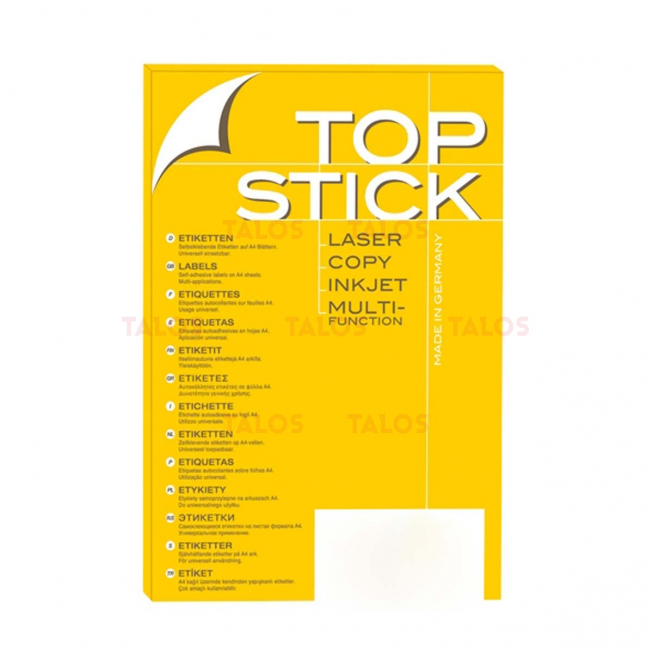 Etiquette Top stick 38.1 x 21.2 mm (A4/65) Paquet de 100