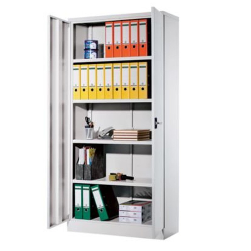 Armoire métallique gris haut 200 A 2 Portes Battantes