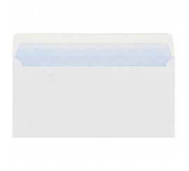 Enveloppe blanche 250x353 bande adhésive 100 Gr