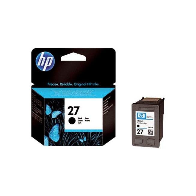 Cartouche HP 27 noire pour imprimante jet d'encre