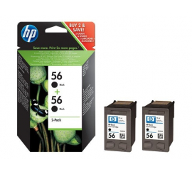 HP 56+56 Pack cartouche de 2 noires