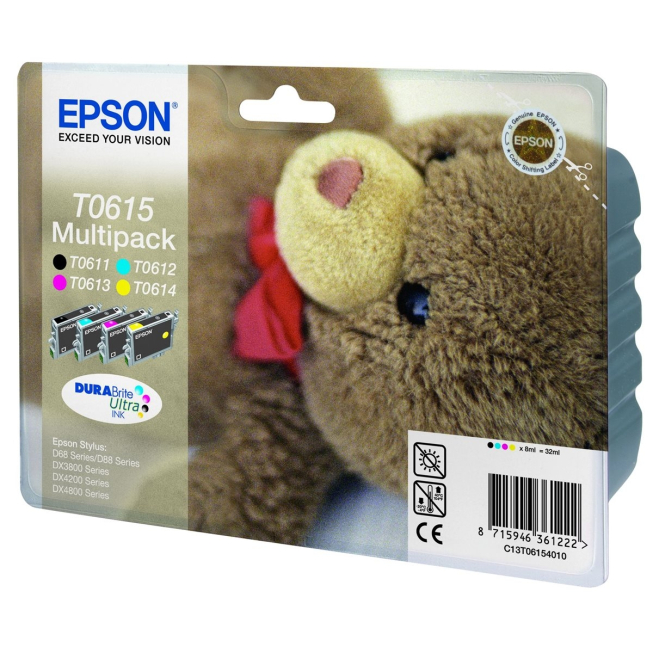 Pack de 4 couleurs "Ourson" EPSON T061540
