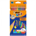 Paquet de 12 crayons couleurs BIC Evolution stripes