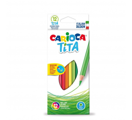 Boite de 12 crayons de couleurs CARIOCA TITA