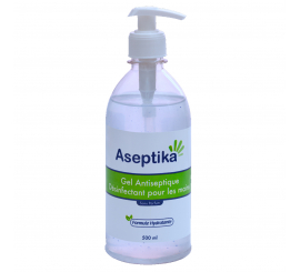Gel Mains hydroalcoolique Antiseptique Aseptika 500 ml