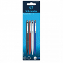 Paquet de 4 stylos à billes schneider K15 couleurs assorties