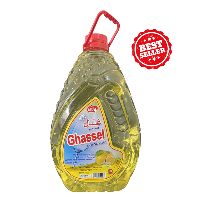 Liquide vaisselle jmal Ghassel Citron bidon de 5l - Talos