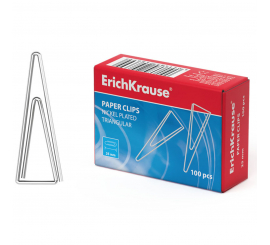 Boîte 100 Trombones  Triangulaire nickelés ErichKrause®25mm