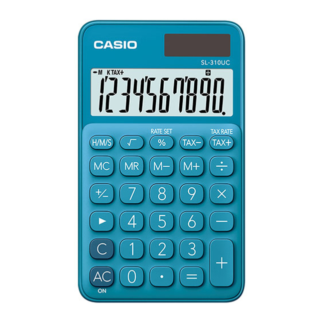 Calculatrice Casio SL 310UC bleu