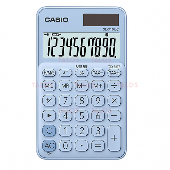 Calculatrice Casio SL310UC bleu clair