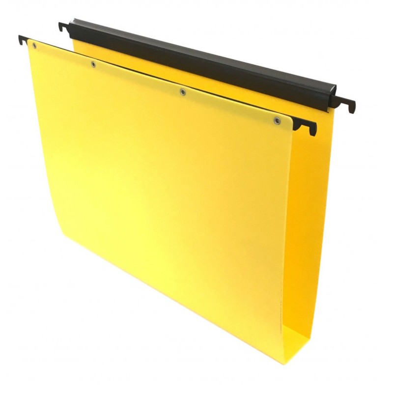 Dossiers Suspendus L'OBLIQUE - Pack De 10 - Polypropylène - Entraxe 330 Mm, Hauteur 250 Mm - Couleur Bleu