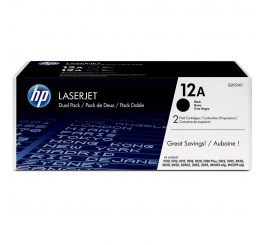 HP 12A pack de 2 toners LaserJet noir 
