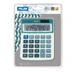 Calculatrice de bureau Milan à 12 chiffres bleu 
