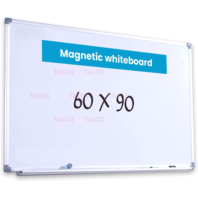 Tableau blanc magnétique mobile, 121,9 x 81,3 cm, double face