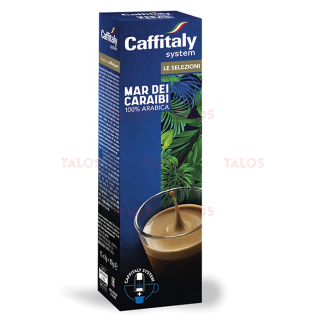 Paquet de 10 capsules à café caffitaly mare dei caraibi