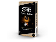 Paquet de 10 capsules compatibles nespresso golden coffee extreme