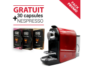 Machine a café compatible Nespresso + 60 capsules gratuit