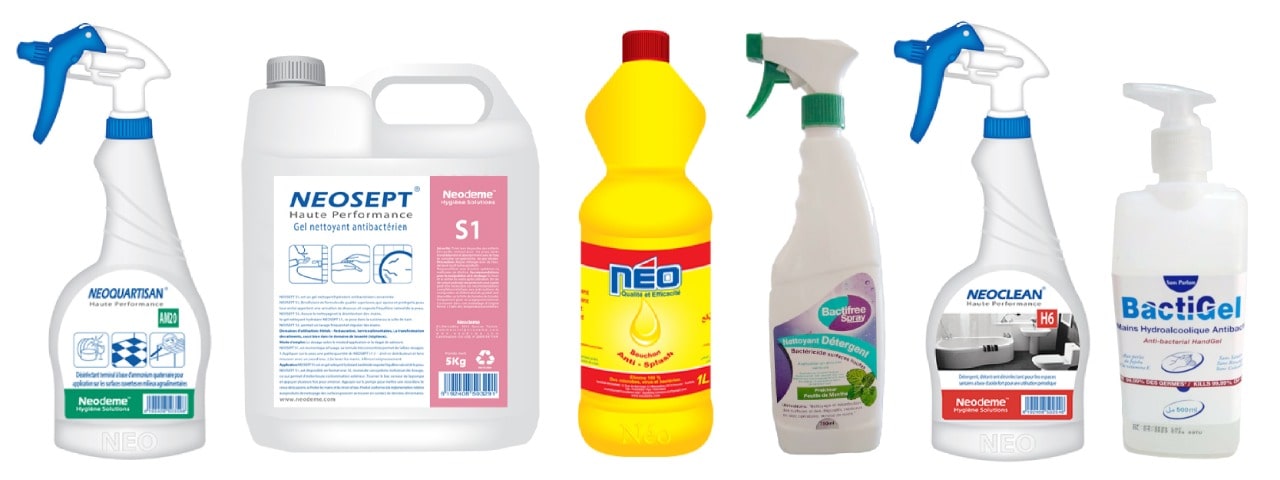 Produits de nettoyage et de désinfection